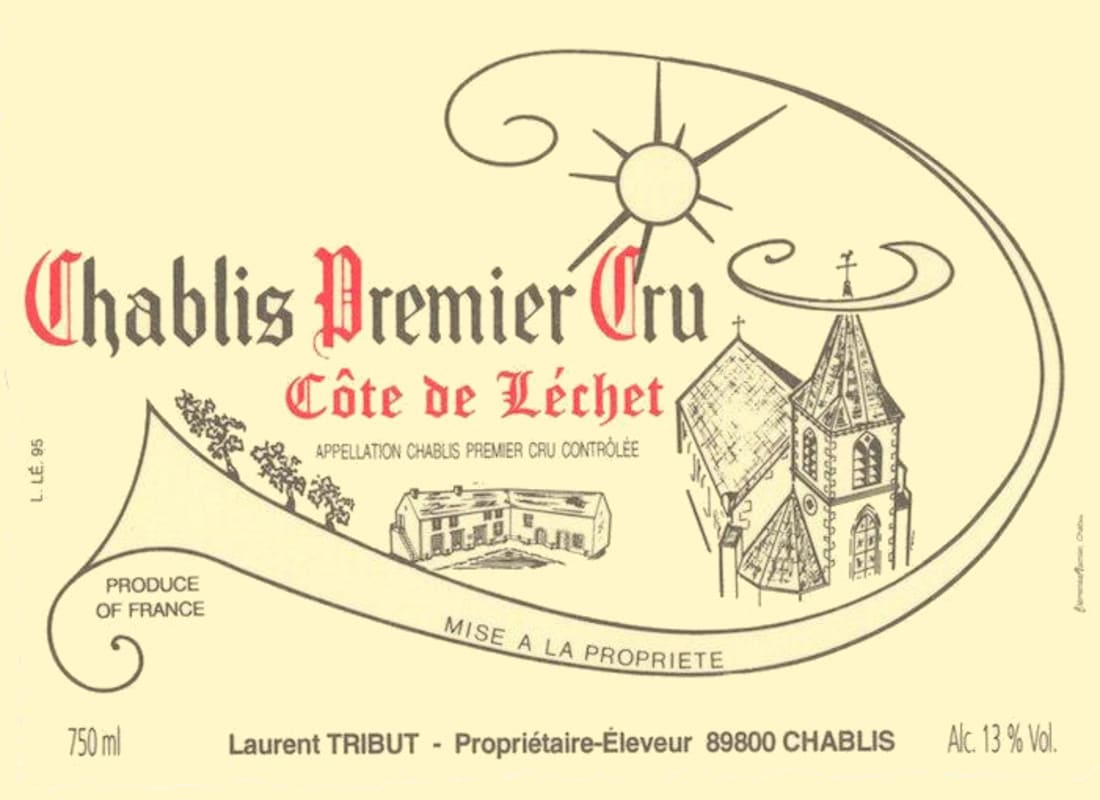 Laurent Tribut Chablis Cote de Lechet Premier Cru 2014 Front Label