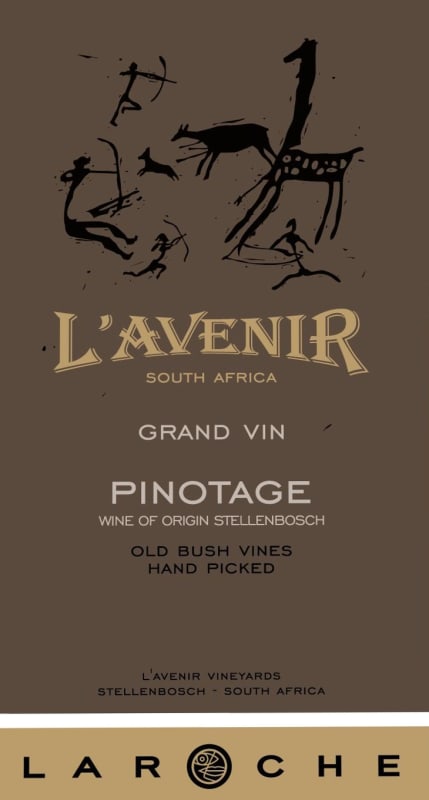 L'Avenir Wine Estate Grand Vin Pinotage 2008 Front Label