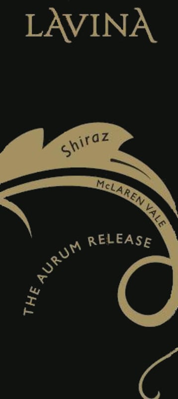 Lavina Wines The Aurum Release Shiraz 2011 Front Label