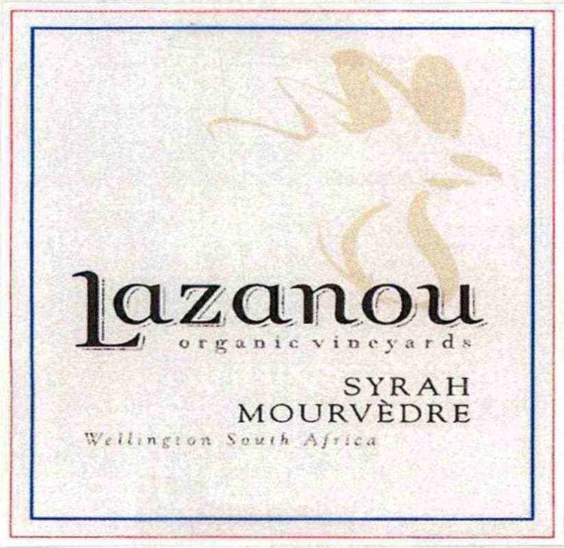 Lazanou Organic Vineyards Syrah Mourvedre 2013 Front Label