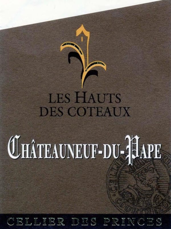 Le Cellier des Princes Chateauneuf-du-Pape Les Hauts des Coteaux 2012 Front Label