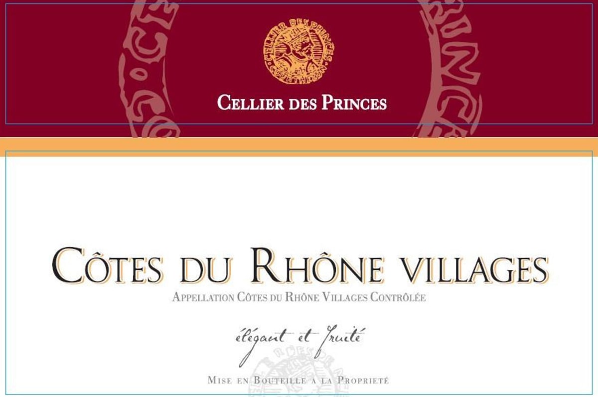 Le Cellier des Princes Cotes du Rhone Villages 2011 Front Label