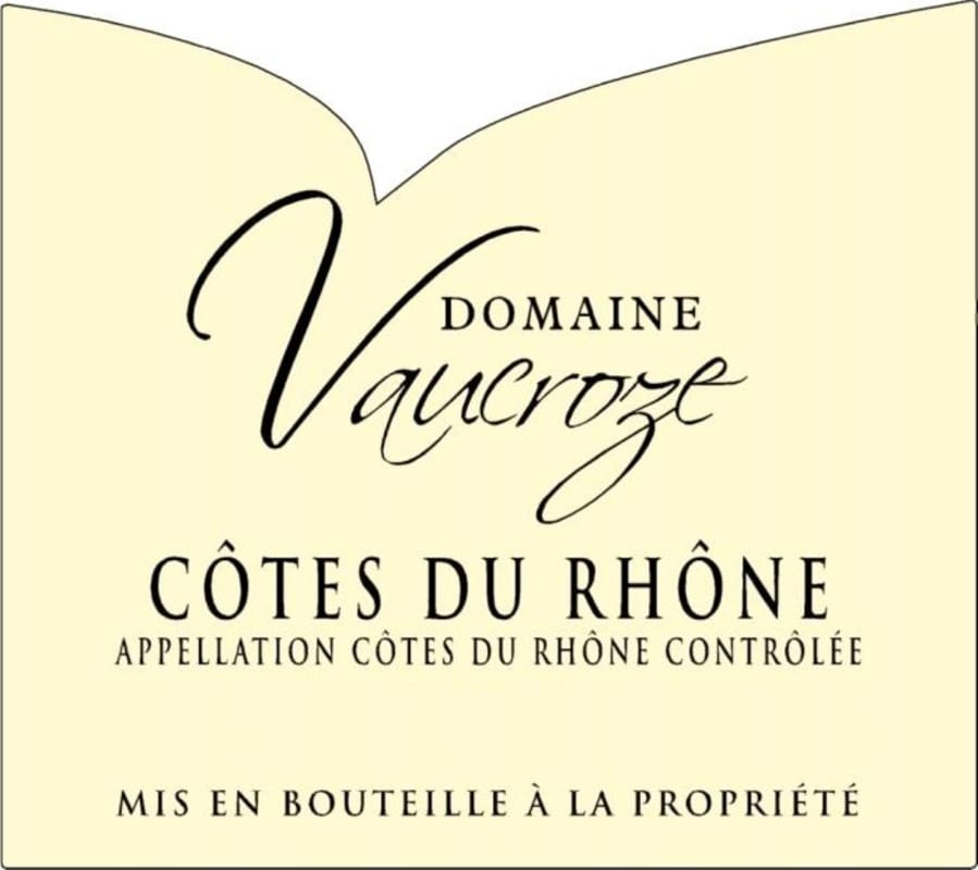 Le Cellier des Princes Cotes du Rhone Domaine Vaucroze 2014 Front Label