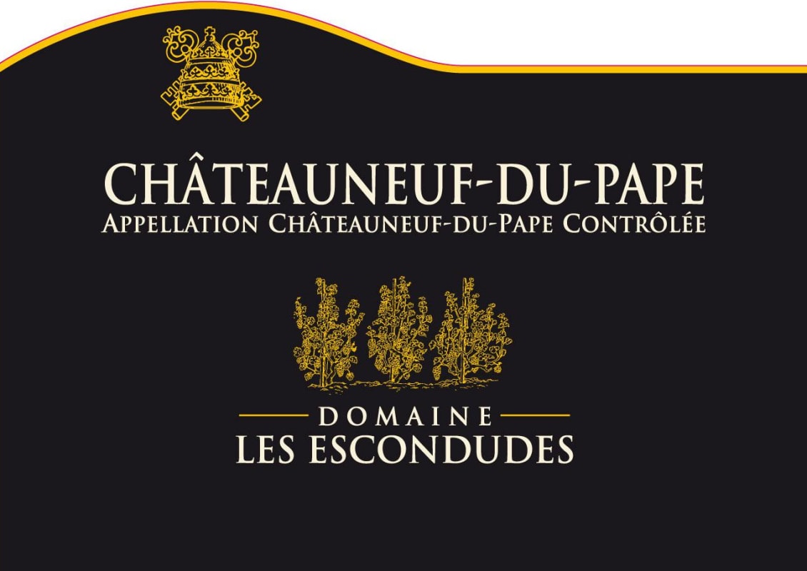 Le Cellier des Princes Chateauneuf-du-Pape Domaine Les Escondudes 2012 Front Label