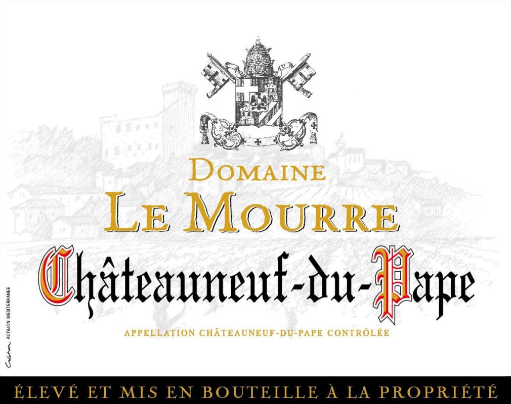 Le Cellier des Princes Chateauneuf-du-Pape Domaine Le Mourre 2013 Front Label