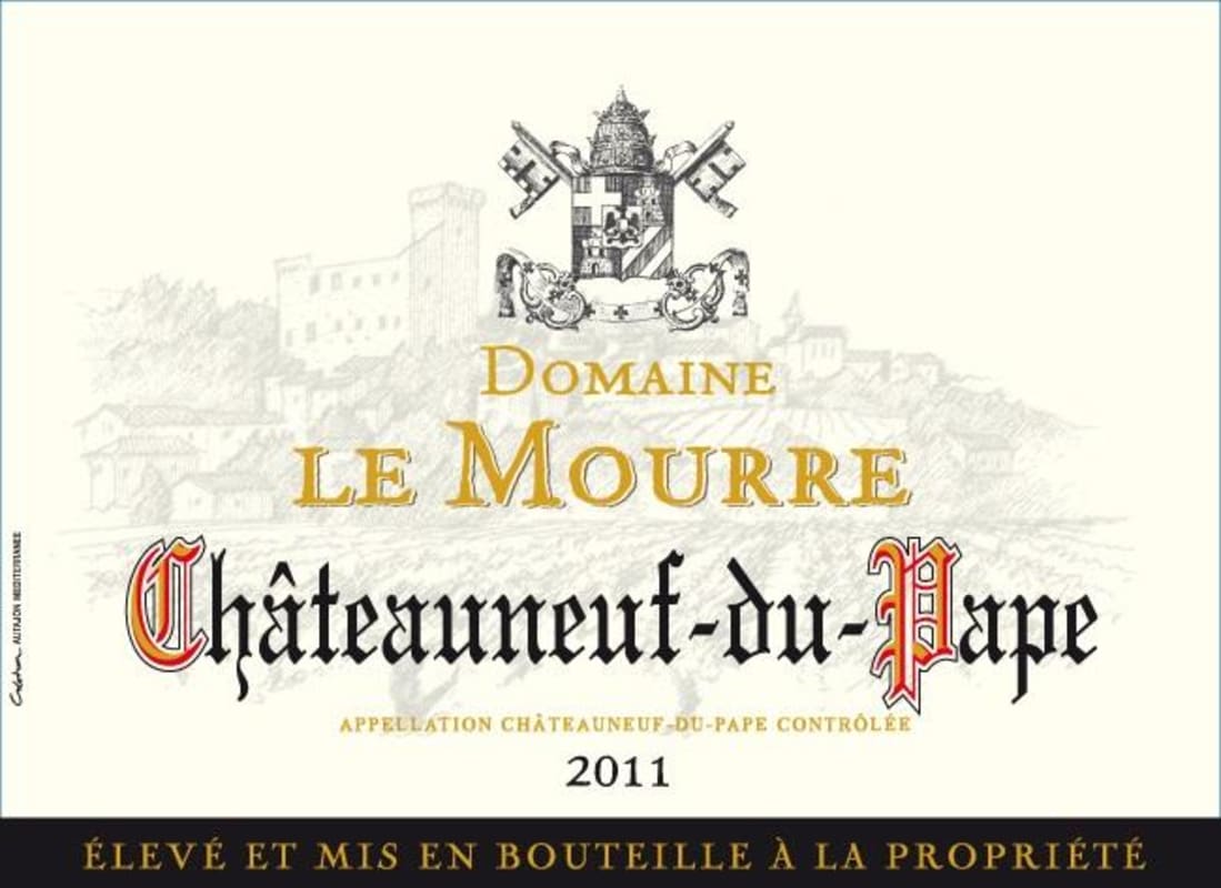 Le Cellier des Princes Chateauneuf-du-Pape Domaine Le Mourre 2011 Front Label