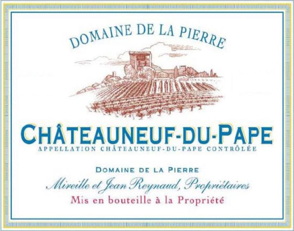 Le Cellier des Princes Chateauneuf-du-Pape Domaine de la Pierre 2011 Front Label