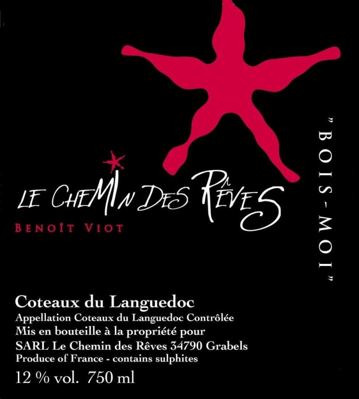 Le Chemin des Reves Coteaux du Languedoc Bois-Moi 2014 Front Label