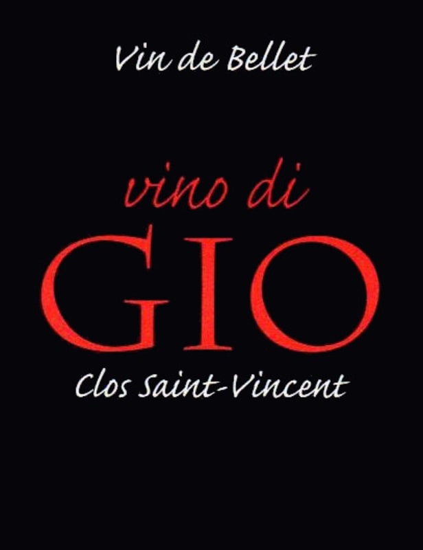 Le Clos Saint-Vincent Bellet Vino di Gio Rouge 2012 Front Label