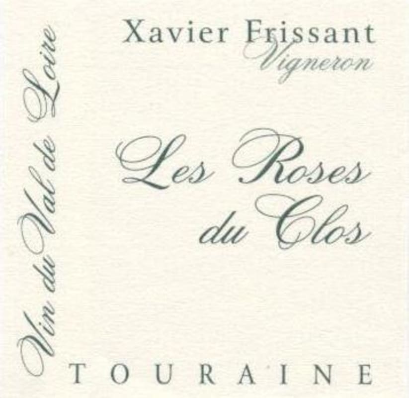 Le Domaine Xavier Frissant Touraine Les Roses du Clos 2015 Front Label