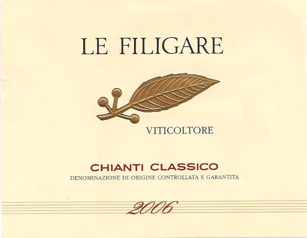 Le Filigare Chianti Classico 2006 Front Label
