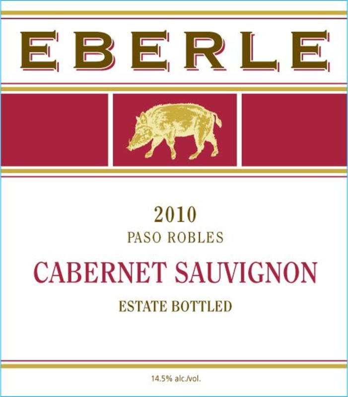 Eberle Estate Cabernet Sauvignon 2010 Front Label