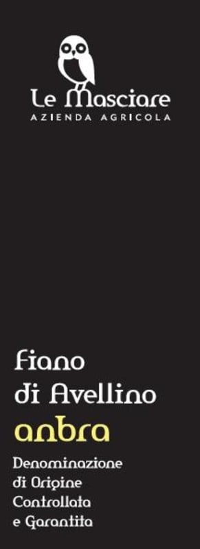Le Masciare Fiano di Avellino Anbra 2012 Front Label