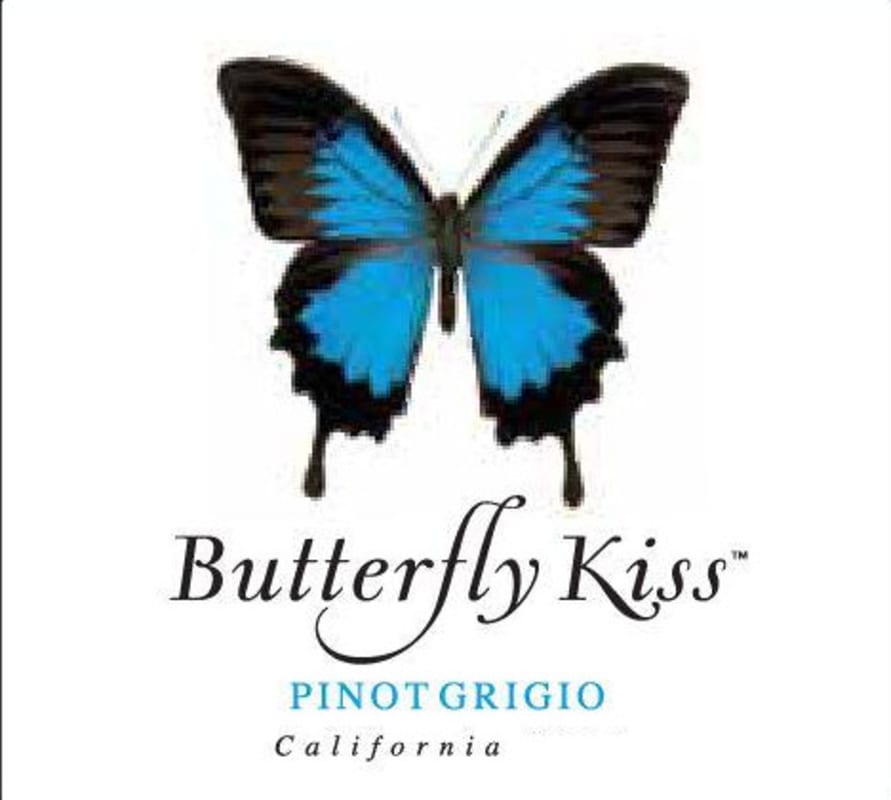 Butterfly Kiss Wines Pinot Grigio 2014 Front Label