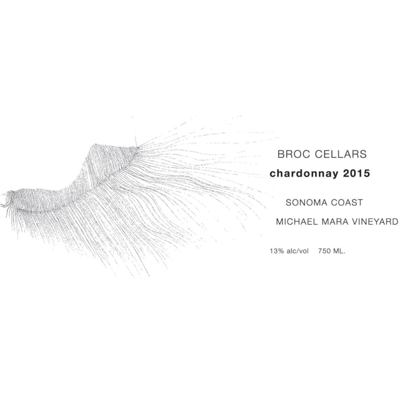Broc Cellars Michael Mara Vineyard Chardonnay 2015 Front Label