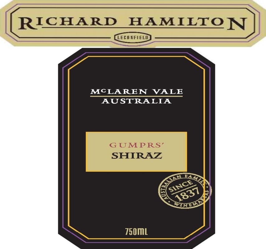 Leconfield Wines Richard Hamilton Gumprs' Shiraz 2007 Front Label