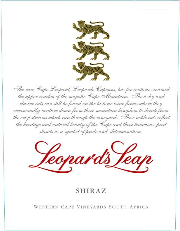 Leopard's Leap Wines Shiraz 2011 Front Label