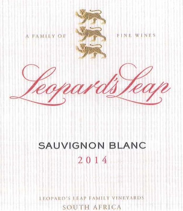 Leopard's Leap Wines Sauvignon Blanc 2014 Front Label