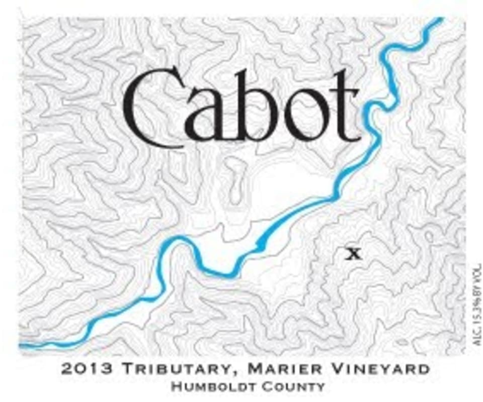 Cabot Vineyards Tributary Marier Vineyard 2013 Front Label