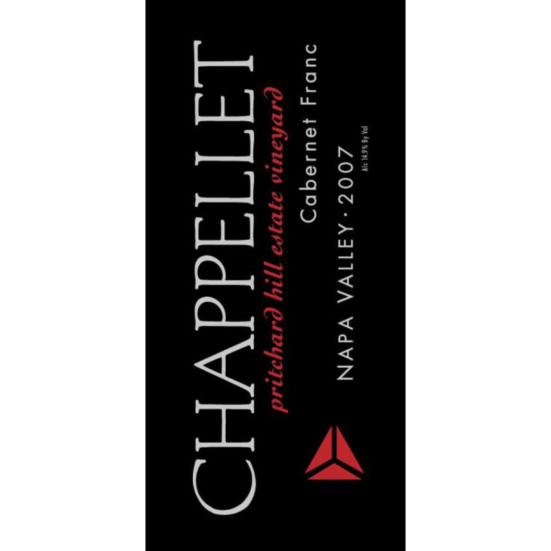 Chappellet Pritchard Hill Cabernet Franc 2007 Front Label
