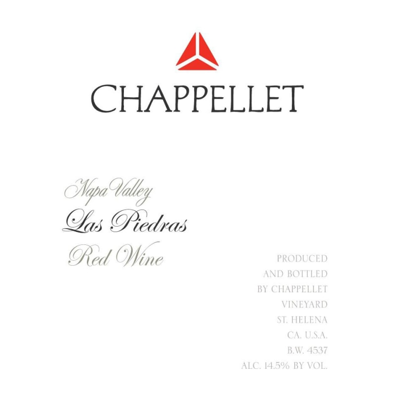 Chappellet Las Piedras 2007 Front Label