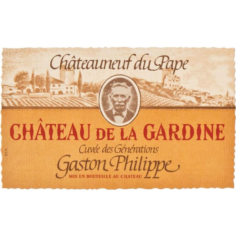 Chateau de La Gardine Chateauneuf-du-Pape 2001 Front Label