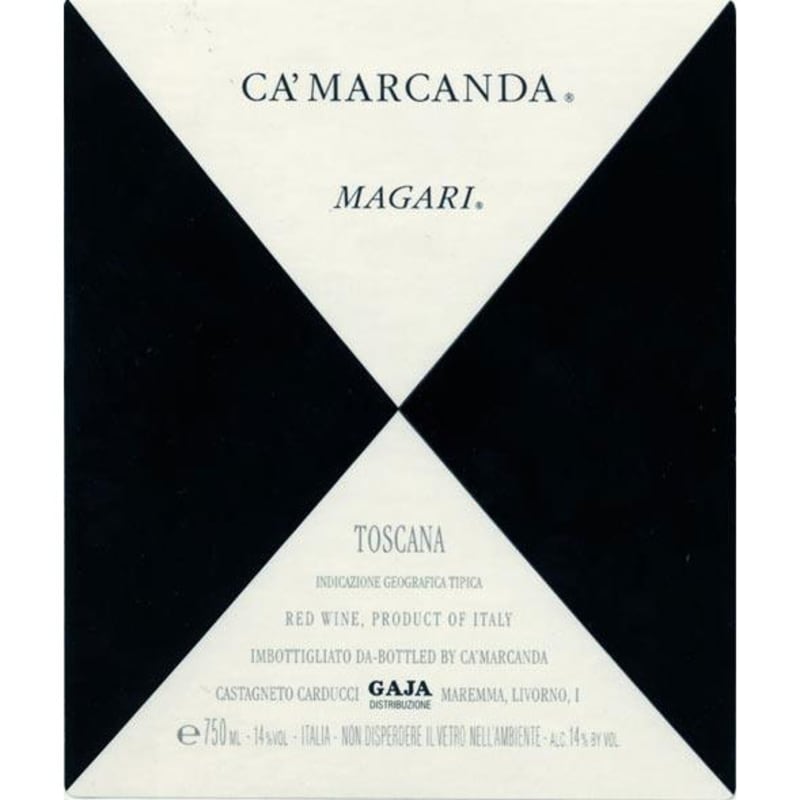 Gaja Ca'Marcanda Magari (375ML half-bottle) 2012 Front Label