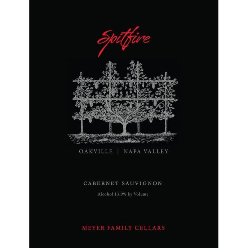 Meyer Family Cellars Spitfire Cabernet Sauvignon 2012 Front Label