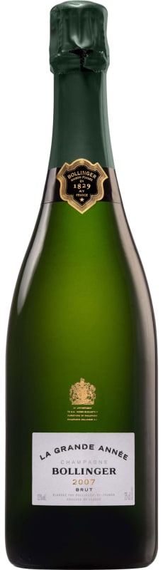 Bollinger La Grande Annee Brut with Gift Box 2007 Front Bottle Shot