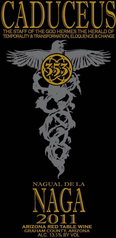 Caduceus Nagual de La Naga 2011 Front Label