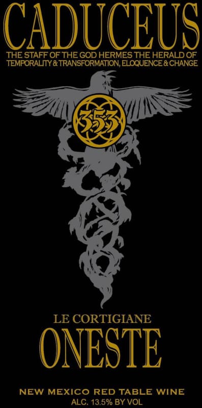 Caduceus Le Cortegiane Oneste 2012 Front Label