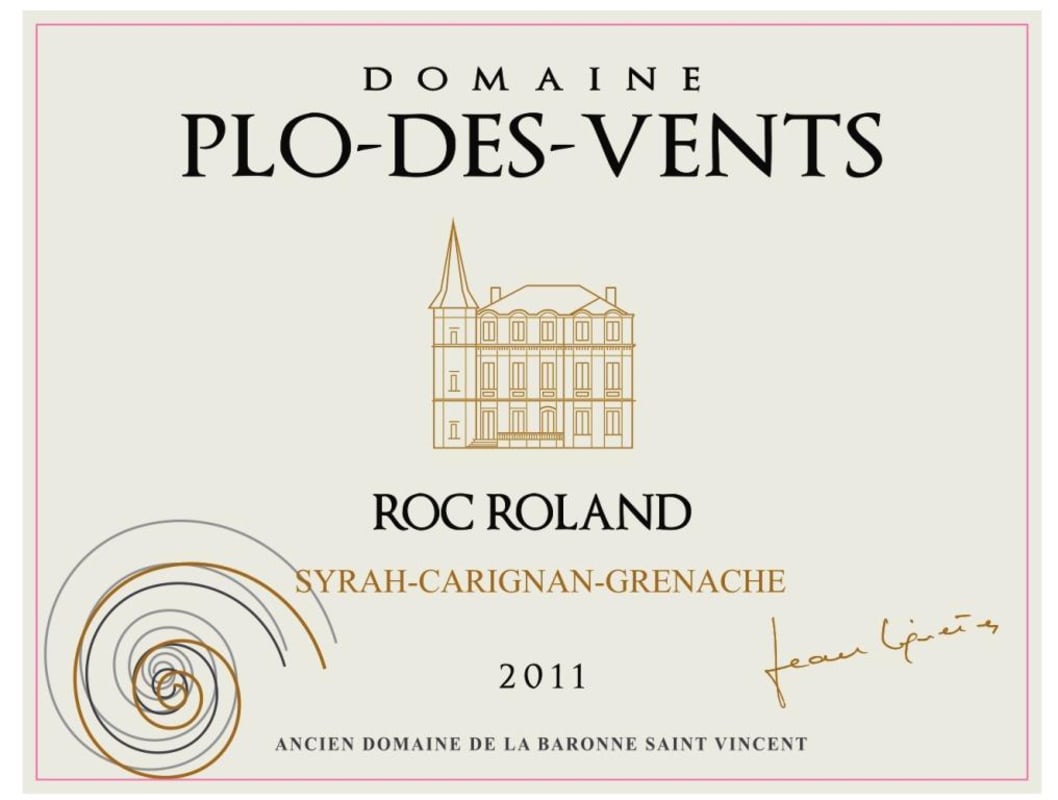 Les Domaines Auriol Corbieres Domaine Plo-des-Vents Roc Roland 2011 Front Label