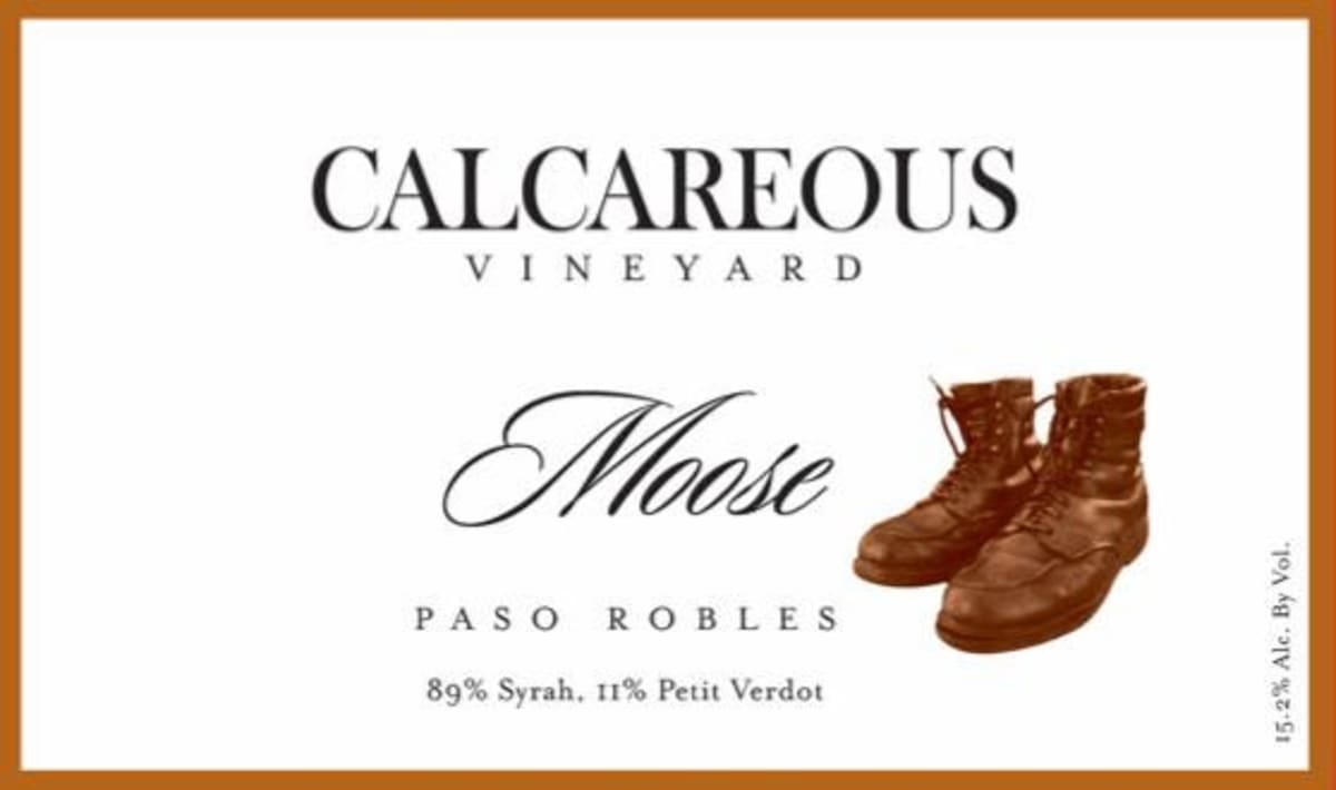 Calcareous Vineyard Moose 2013 Front Label
