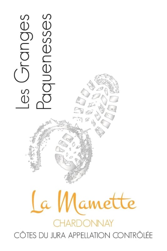 Les Granges Paquenesses Cotes du Jura La Mamette Chardonnay 2012 Front Label