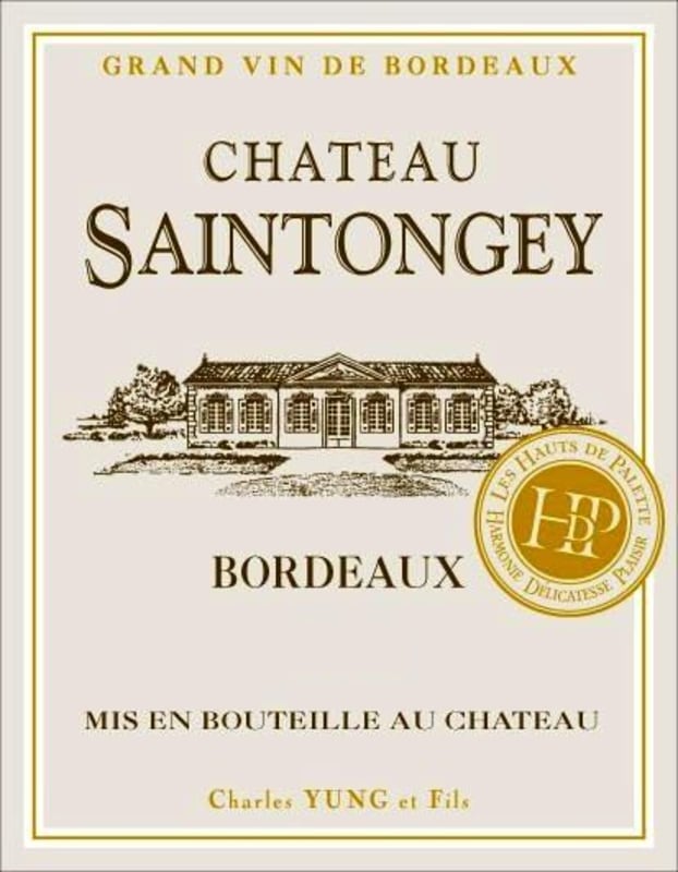 Les Hauts de Palette Chateau Saintongey 2014 Front Label