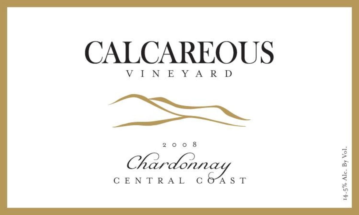 Calcareous Vineyard Chardonnay 2008 Front Label