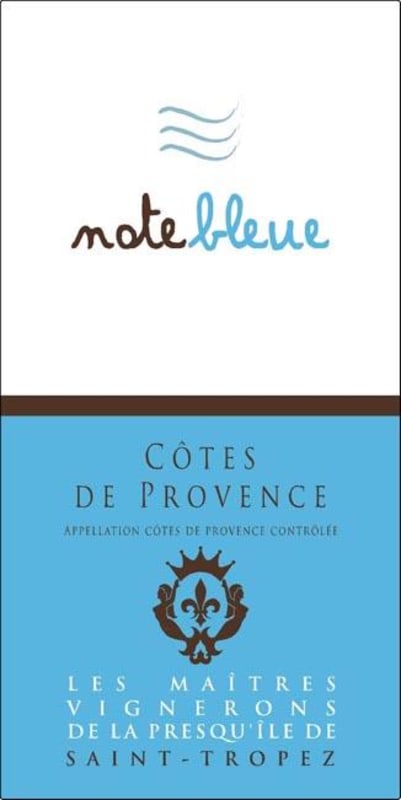 Les Maitres Vignerons de la Presqu'ile de Saint-Tropez Cotes de Provence Note Bleue Blanc 2011 Front Label