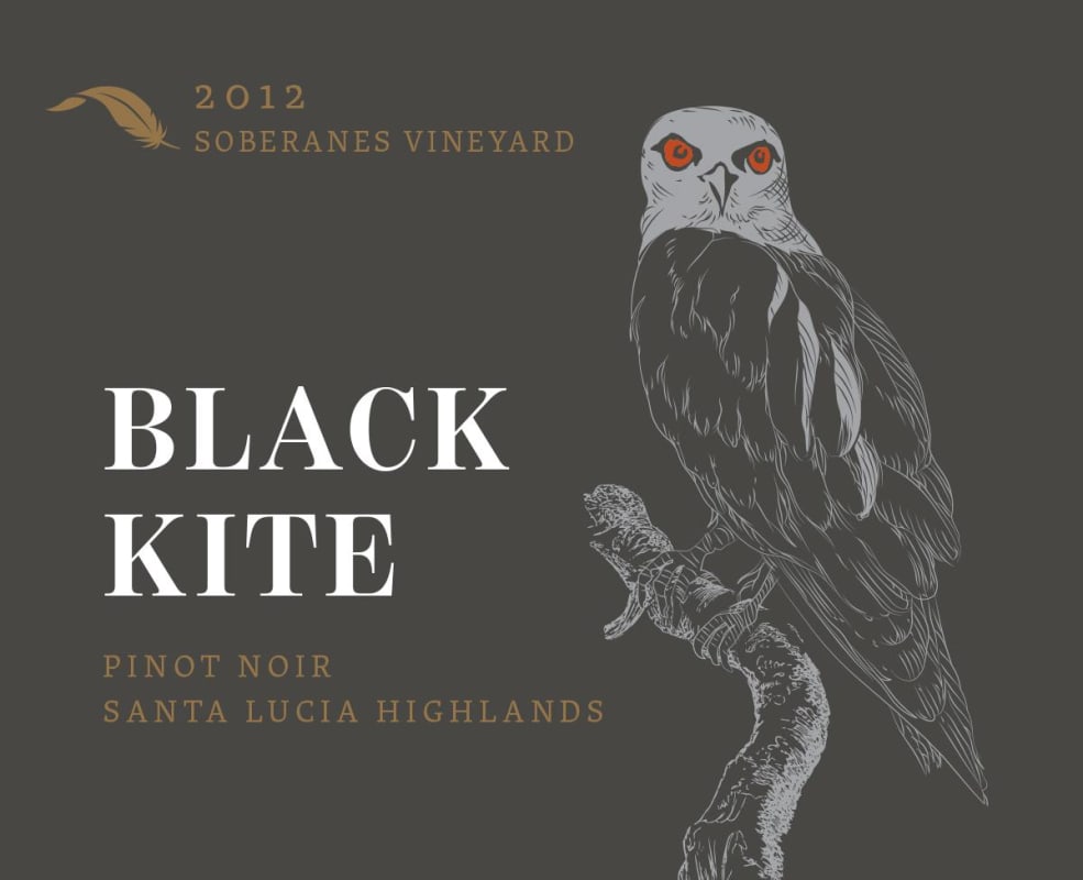 Black Kite Soberanes Vineyard Pinot Noir 2012 Front Label