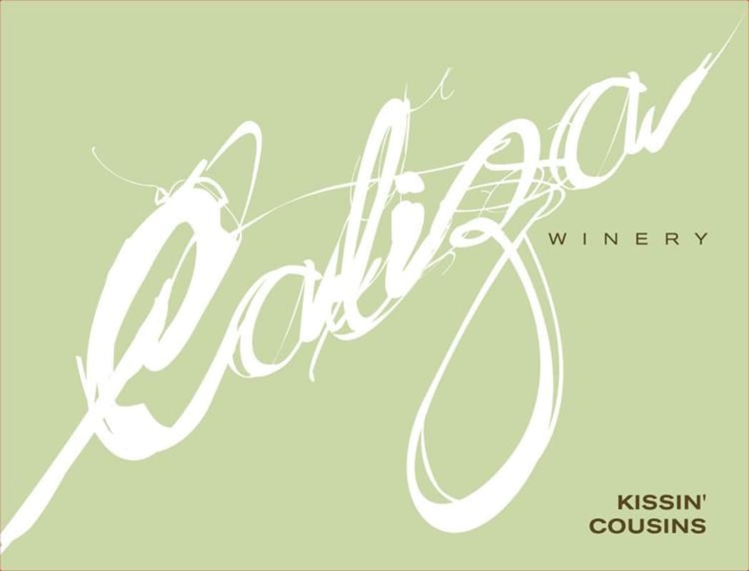 Caliza Winery Kissin Cousins 2014 Front Label