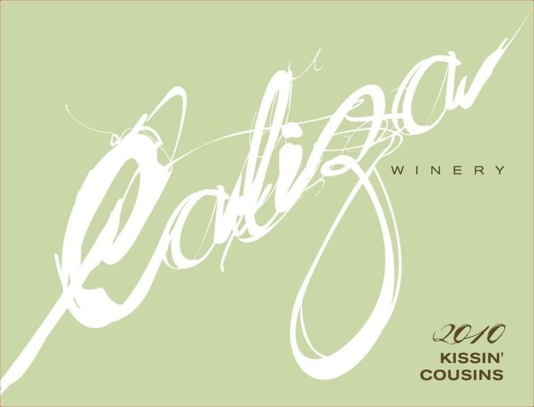 Caliza Winery Kissin Cousins 2010 Front Label