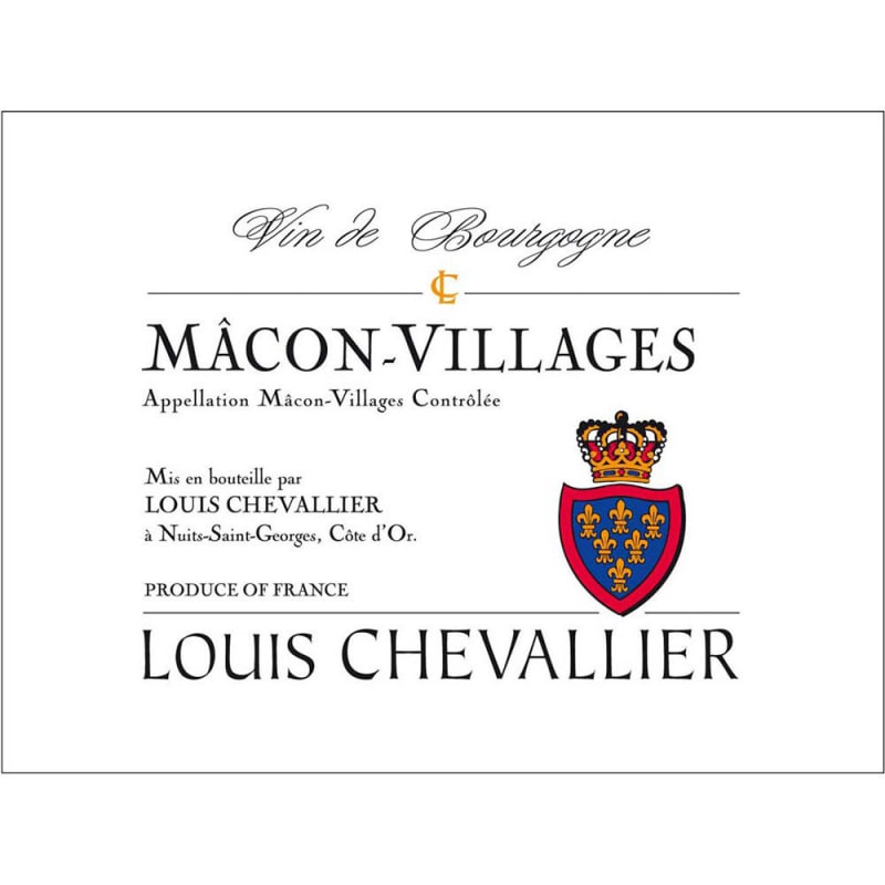 Louis Chevallier Macon Villages 2015 Front Label