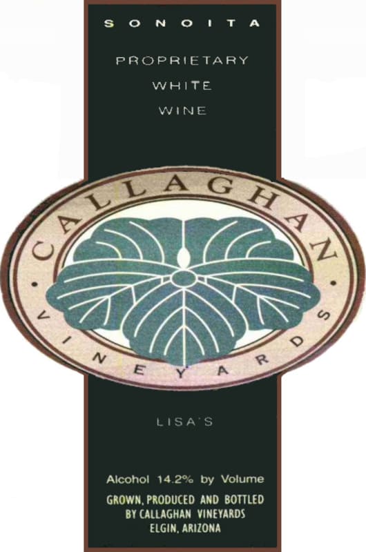 Callaghan Vineyards Lisas's Proprietary White 2009 Front Label