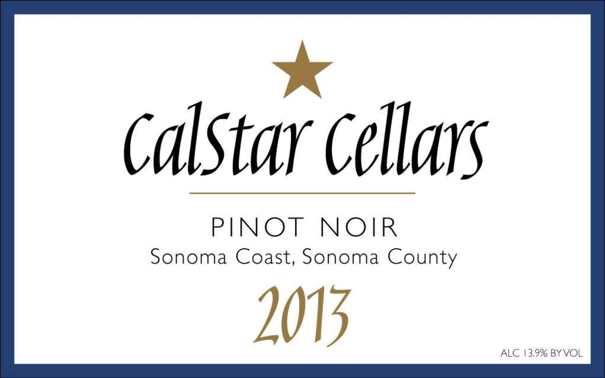 Calstar Cellars Pinot Noir 2013 Front Label
