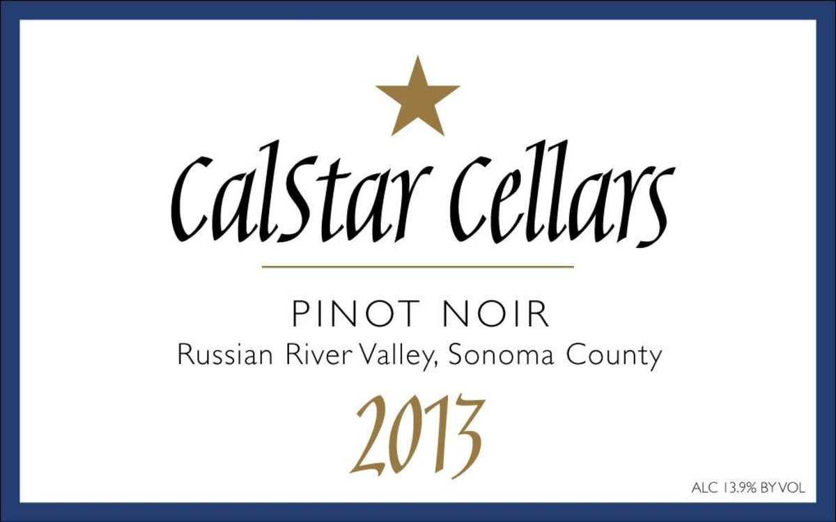 Calstar Cellars Pinot Noir 2013 Front Label