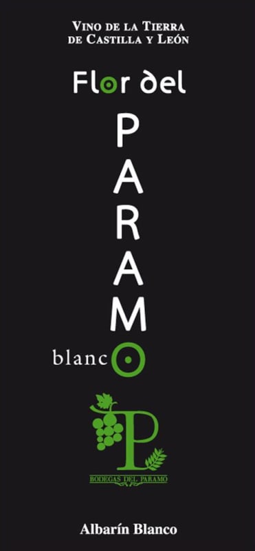 Leyenda Del Paramo Flor del Paramo Mittel Vino de la Tierra Albarin Blanco 2015 Front Label