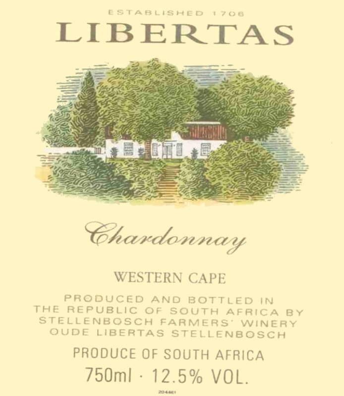 Libertas Chardonnay 2006 Front Label