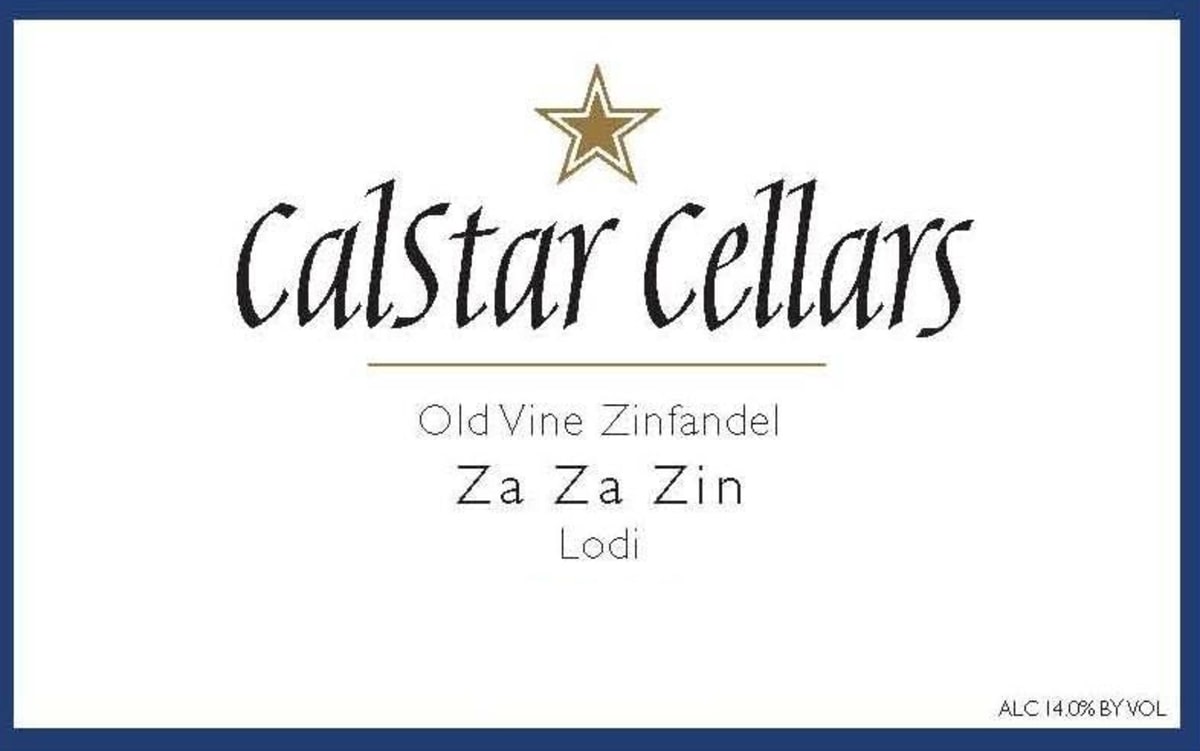 Calstar Cellars ZaZa Zin Old Vine Zinfandel 2014 Front Label