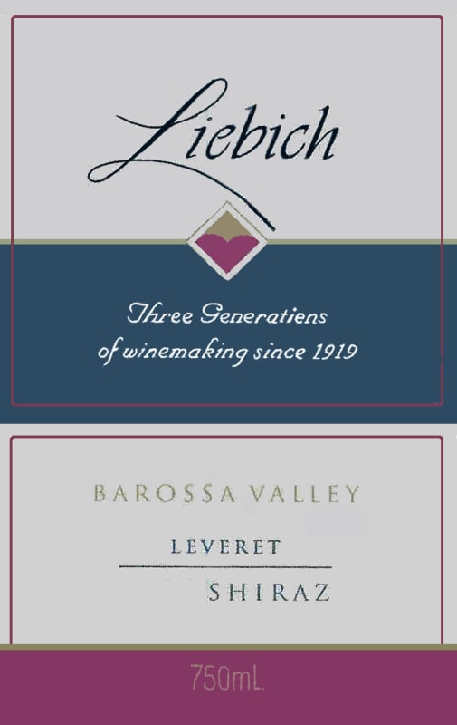 LiebichWein Leveret Shiraz 2012 Front Label