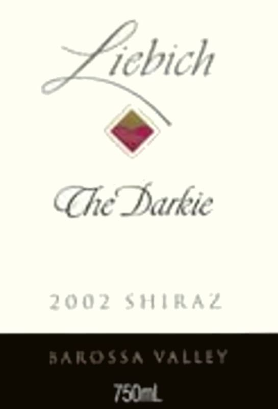 LiebichWein The Darkie Shiraz 2002 Front Label