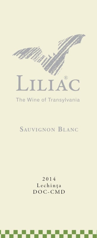Liliac Transylvania Sauvignon Blanc 2014 Front Label